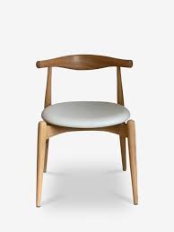 hans wegner elbow chair in oiled white oak with loke leather for carl hansen chair vintage chairs wegner