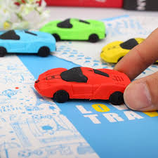 1ピース ロット送信ランダム子供スクールサプライかわいい車取り外し可能消しゴムセットゴム消しゴム最高の贈り物0711 creative kids gift cute cars creative kids