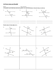 You may enter a message or special instruction that will appear on the bottom left corner of the parallel and perpendicular lines worksheet. 3 3 Prove Lines Are Parallel