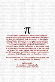 A Word About Pi Math Formulas Science Words