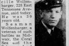 East Tennessee Veterans Memorial Association — Wolfenbarger, Theodore