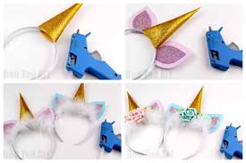 Trace the ear template onto white felt and cut out. Unicorn Headband Diy Red Ted Art Make Crafting With Kids Easy Fun