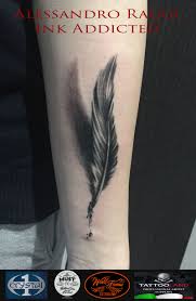 Feather Realistic 3d By Alessandro Raggi Ink Tattoo Tattoos Leaf Tattoos