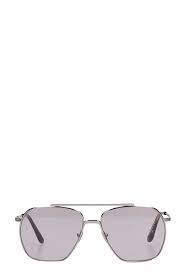 acne studios grey pvc anteom glasses in silver modesens