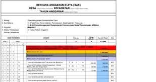 Doc adalah ekstensi file untuk dokumen pengolah kata. Contoh Rab Kegiatan Penyusunan Dokumen Keuangan Desa Apbdes Apbdes Perubahan Dan Lpj Apbdes Format Administrasi Desa