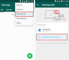 Untuk keluar dai whatsapp versi web, anda tinggal klik keluar dari semua perangkat. Whatsapp Web Logout Sendiri