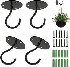 Maybe you would like to learn more about one of these? Amazon Com Ootsr Stainless Steel Ceiling Hooks Plate Heavy Duty Wall Mount Round Base Closet Top Hook For Hanging Plants Bird Feeders Halloween Lanterns Wind Chimes Or Outdoor Decoration Hooks 4 Pack Office Products