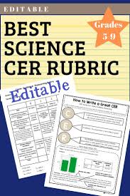 Best Science Cer Rubric Ever Editable Page Included In 2020 Middle School Science Interactive Notebooks Rubrics Middle School Science Resources