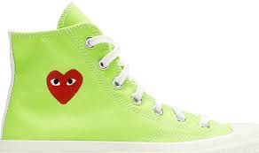 5.0 out of 5 stars 1. Comme Des Garcons Play X Chuck 70 High Bright Green Converse 168299c Goat