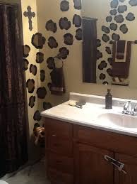 Finding the best zebra print. Hand Painted Cheetah Spots Wouldn T This Be Awesome If Only Our Boys Would Allow This Animal Print Bathroom Zebra Print Bathroom Cheetah Print Bathroom