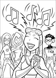 Currently composed of three trilogies, a fourd is currently being prepared ! Teen Titans Coloring Pages Starfire Singing Coloring4free Coloring4free Com