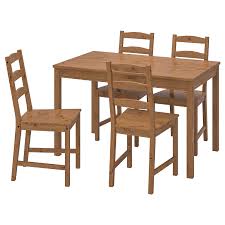 Jokkmokk Table And 4 Chairs Antique Stain Ikea Ikea Dining Table Set Ikea Dining Table Ikea Wood Table