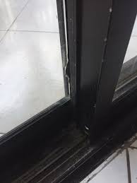 The glass in sliding glass doors can become foggy, broken, cracked, or chipped due to environmental causes and everyday accidents. The Broken Window Sliding Door Frame To The Balcony The Glass Almost Fell Out Of The Frame Picture Of The Tropical At Lifestyle Holidays Vacation Resort Dominican Republic Tripadvisor