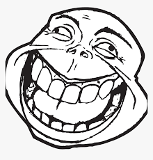 Big Open Mouth Troll Face Funny Meme Faces Png Transparent Png Kindpng