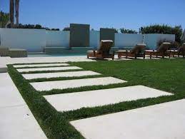 Xxl Stapstenen Contemporary Backyard Stone Walkway Backyard