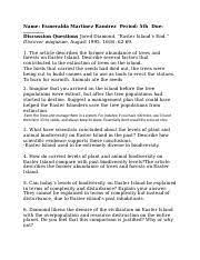 Copy Of Easter S End With Questions Naomie Armand W 22 P 6 Name Naomie Armand Period 6 Easters End Click On The Link Below To Read The Article Course Hero
