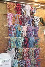 Looking For A Way To Display The Scarves This Light Weight Hanging Display Unit Help W Il L Make Display Scarf Display Gift Shop Displays Craft Show Displays