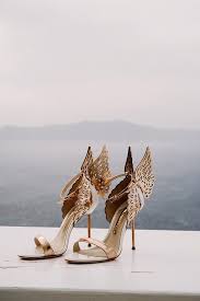 These 13 Real Brides Wore The Coolest Shoes Gold Wedding Shoes Rose Gold Wedding Shoes Wedding Shoes Bride