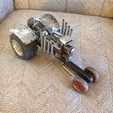 Metal Tractor Junk Art Tractor Art Metal Figurines Metal Art