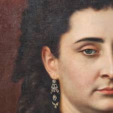 KARL ERNEST PAPF (1833-1910). GERMAN SCHOOL, OIL CANVAS "PORTRAIT". Art