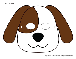 After the glue dries, cut out the dog face. Dog Or Puppy Masks Free Printable Templates Coloring Pages Firstpalette Com