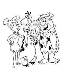 Keep your kids busy doing something fun and creative by printing out free coloring pages. Fred Flintstone Big Family In The Flintstones Coloring Page Coloring Sun