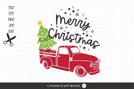 Download Christmas Truck With Tree Graphic By Chonnieartwork Creative Fabrica PSD Mockup Templates