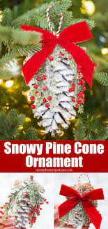 Pine Cone Ornaments Pine Cone Ornaments Diy Christmas Decor Diy Pinecone Crafts Christmas