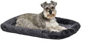 Best of all, the cover is machine washable so you can easily keep the sherpa lining. Amazon Com 30l Inch Gray Dog Bed Or Cat Bed W Comfortable Bolster Ideal For Medium Dog Breeds Fits A 30 Inch Dog Crate Easy Maintenance Machine Wash Dry