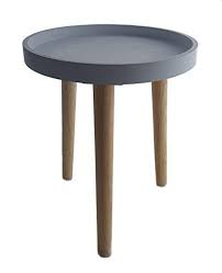Solid wood teak coffee table, size: Decorative Wooden Table 36 X 30 Cm Small Side Table Coffee Table Grey Buy Online In Andorra At Andorra Desertcart Com Productid 120200731