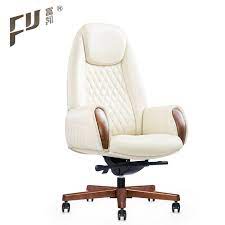 Spend this time at home to refresh your home decor style! White Leather Boss Office Swivel Chairs With Wooden Base Buy Chair Boss Boss Chair Office Leather Boss Chair Product On Alibaba Com