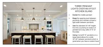 How far apart should island lights be. How To Space Pendant Lights Over An Island Pro Tips
