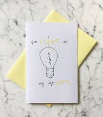 You Light Up My Life Watts Punny Card Lightupmylife Pun Punnycard Punintended Handmadewithlove Ccard Funnycard Cute Punny Cards Pun Card Funny Cards