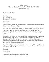 Writing a cover letter is essential when applying for jobs. How To Write A Candidate Job Rejection Letter Samples Templates