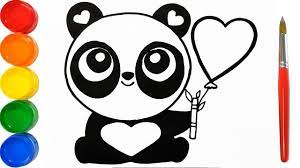 Ver más ideas sobre dibujos fáciles, dibujos, dibujos sencillos. Como Dibujar Y Pintar Panda De Corazones Dibujos Faciles Para Ninos Learn Colors Funkeep Art Youtube
