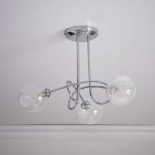 Big savings on top brands & styles. Wilko Sorrento 3 Arm Metal Ceiling Light With Crackle Effect Glass Shades Wilko