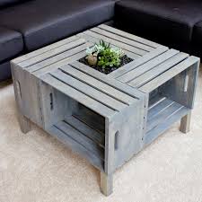 This will be the base of your table. Diy Wine Crate Coffee Table Diy Crate Coffee Table Wood Home Decor Diy Pallet Furniture