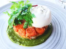 Tarte Tatin De Tomate Cerise Burrata Des Pouilles Creme De Basilic A Savourer Du 13 Au 26 Mars Au River Cafe 9 Recettes De Cuisine Recette Hiver Alimentation