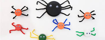 What is a spider robot? Diy Halloween Bottle Cap Spiders