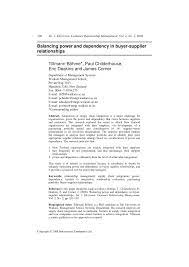 That contracting business and building eventually sold, but we still operate under the sigler name today. Pdf Balancing Power And Dependency In Buyer Supplier Relationships
