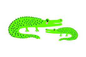I thought this would look great with gold foil on a black tote. Mom And Baby Alligators Svg Cut File By Creative Fabrica Crafts Creative Fabrica