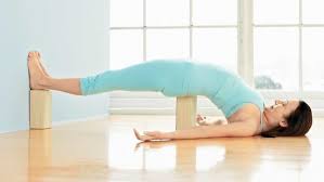 Supported Bridge Pose Wall Yoga Restorative Yoga Poses Yoga Postures