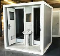 Light Outdoor Portable Toilet Cabin, Economical Temporary ...