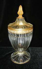 We did not find results for: Antique Heisey Paneled Footed Candy Dish With Gold Leaf Antique Glassware Antiques Candy Dishes