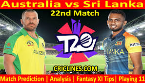 Aus vs sl, 1st t20i highlights: Today Match Prediction Australia Vs Sri Lanka Wtc 21 22nd Match Who Will Win