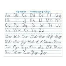 Penmanship Chart Cursive Handwriting Tutorial Elegant