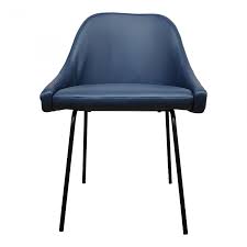 Blaze Dining Chair Blue Moe S Home Collection Dining Room Chairs Upholstered Dining Chairs
