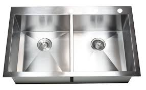 drop in stainless steel double bowl