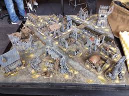 mordheim terrain board navideno imagenes