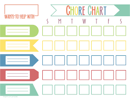 Chore Chart Template Clipart Images Gallery For Free